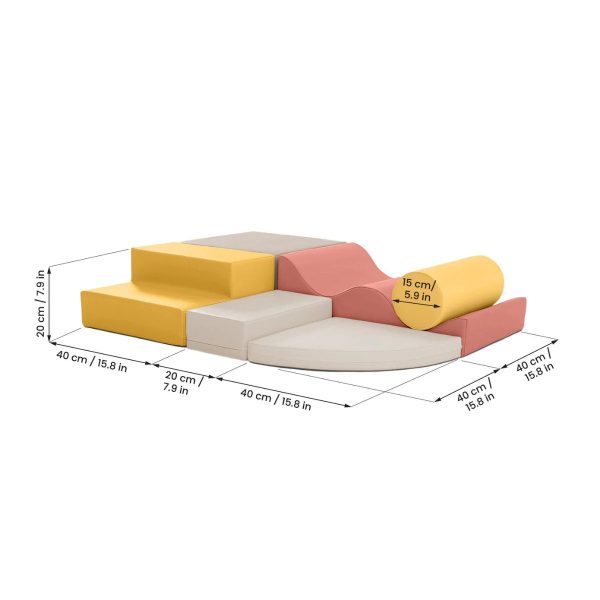 Explorer_Salamon_Pink2 Iglu Soft Play Explorer Set